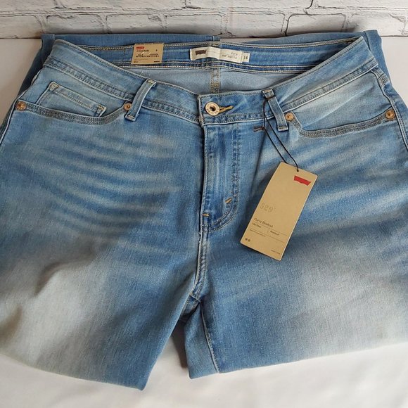 LEVI'S 529 MID~RISE CURVY 'FIGURE ENHANCERS' RELAXED FIT BOOTCUT SILVER TAB JEAN - Picture 4 of 16